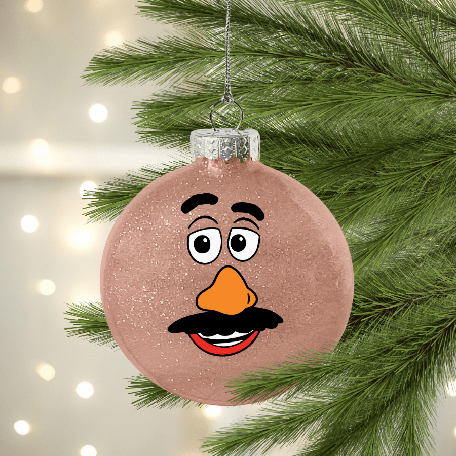 Mr Potatoe Character UV DTF Christmas Ornament Decal