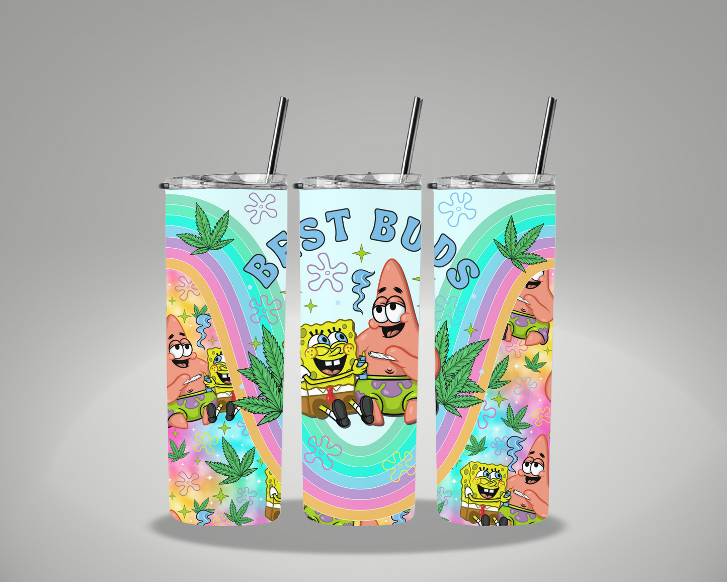 420 Ocean Friends Best Buds - 20oz Skinny Tumbler Wrap GRAVITEE EXCLUSIVE