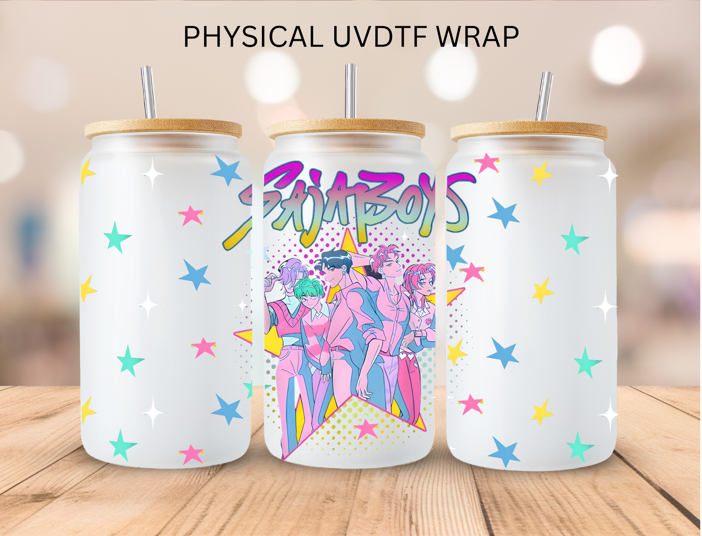 K POP Version 22 - 16 oz / 20 oz Libby UV DTF Wrap