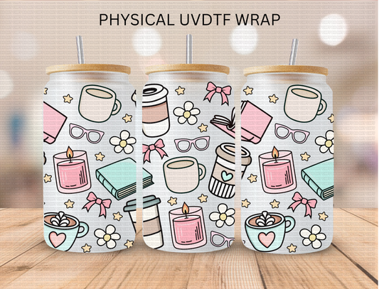 Bookish Aesthetic - 16 oz / 20 oz Libby UV DTF Wrap