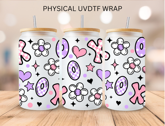 Valentines XOXO - 16 oz / 20 oz Libby UV DTF Wrap