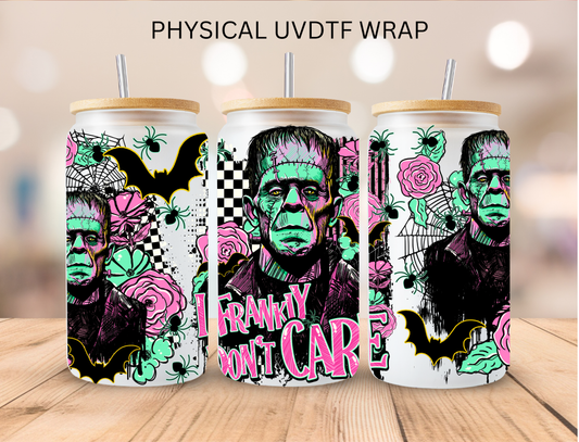Halloween Frank Monster - 16 oz / 20 oz Libby UV DTF Wrap