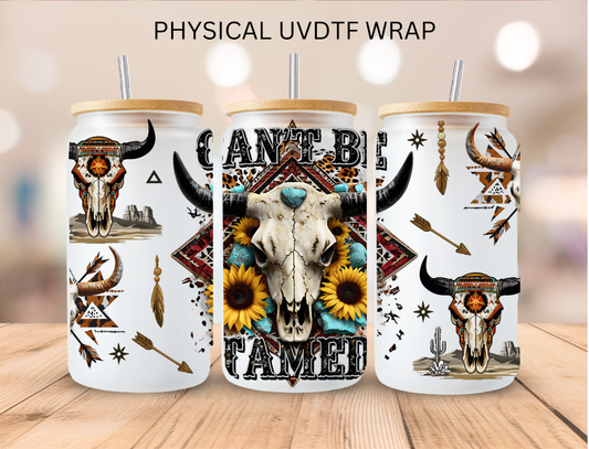 Western Can't Be Tamed - 16 oz / 20 oz Libby UV DTF