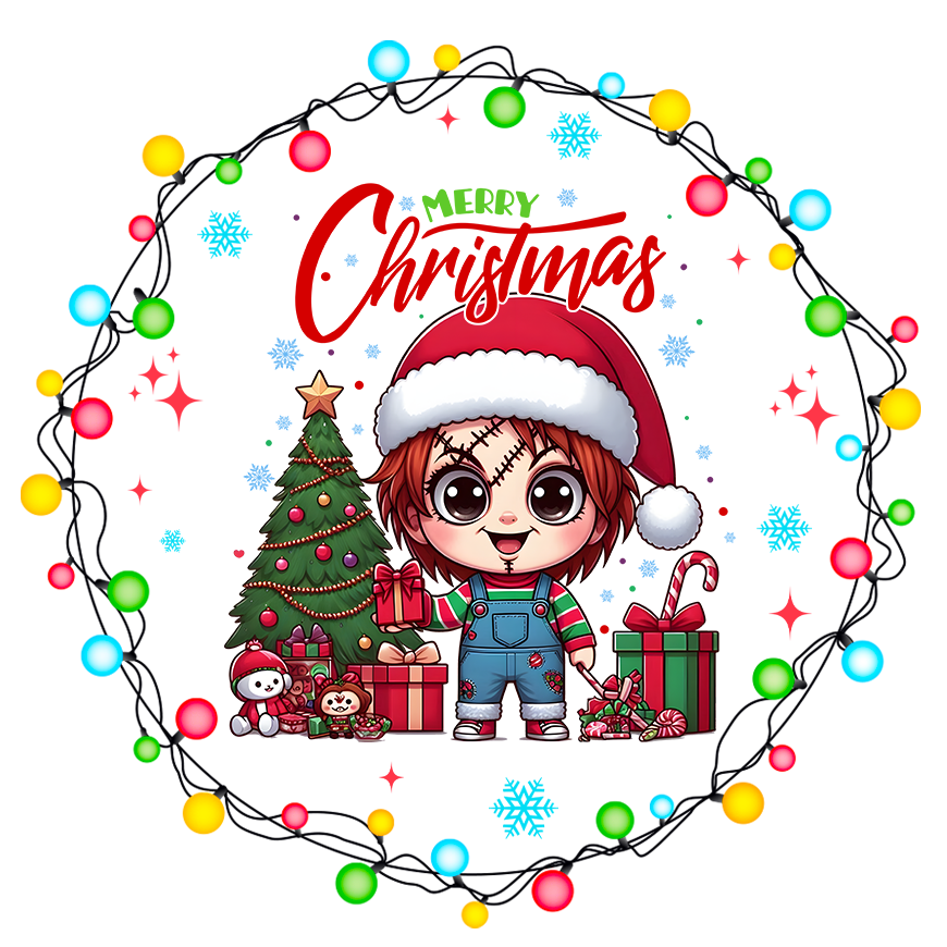 Cartoon Heros Christmas Ornament Bundle 2.8 Inch - Ornament UVDTF Decal