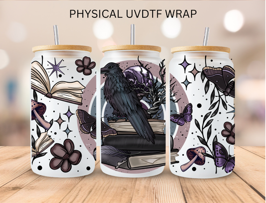 Bookish Dark Raven - 16 oz / 20 oz Libby UV DTF