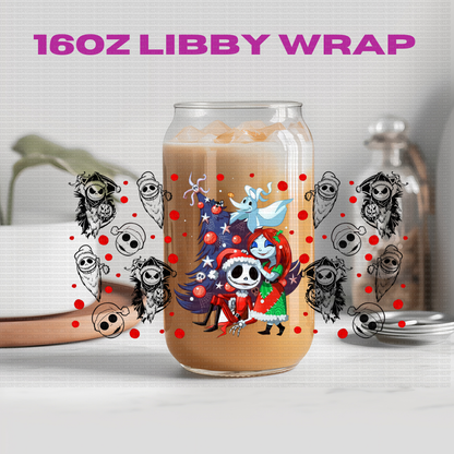 Halloween NBJ Skeleton Jak Collection - 16 oz / 20 oz Libby UV DTF Wrap