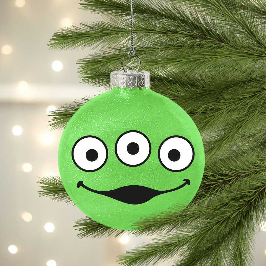 Toy Alien UV DTF Christmas Ornament Decal