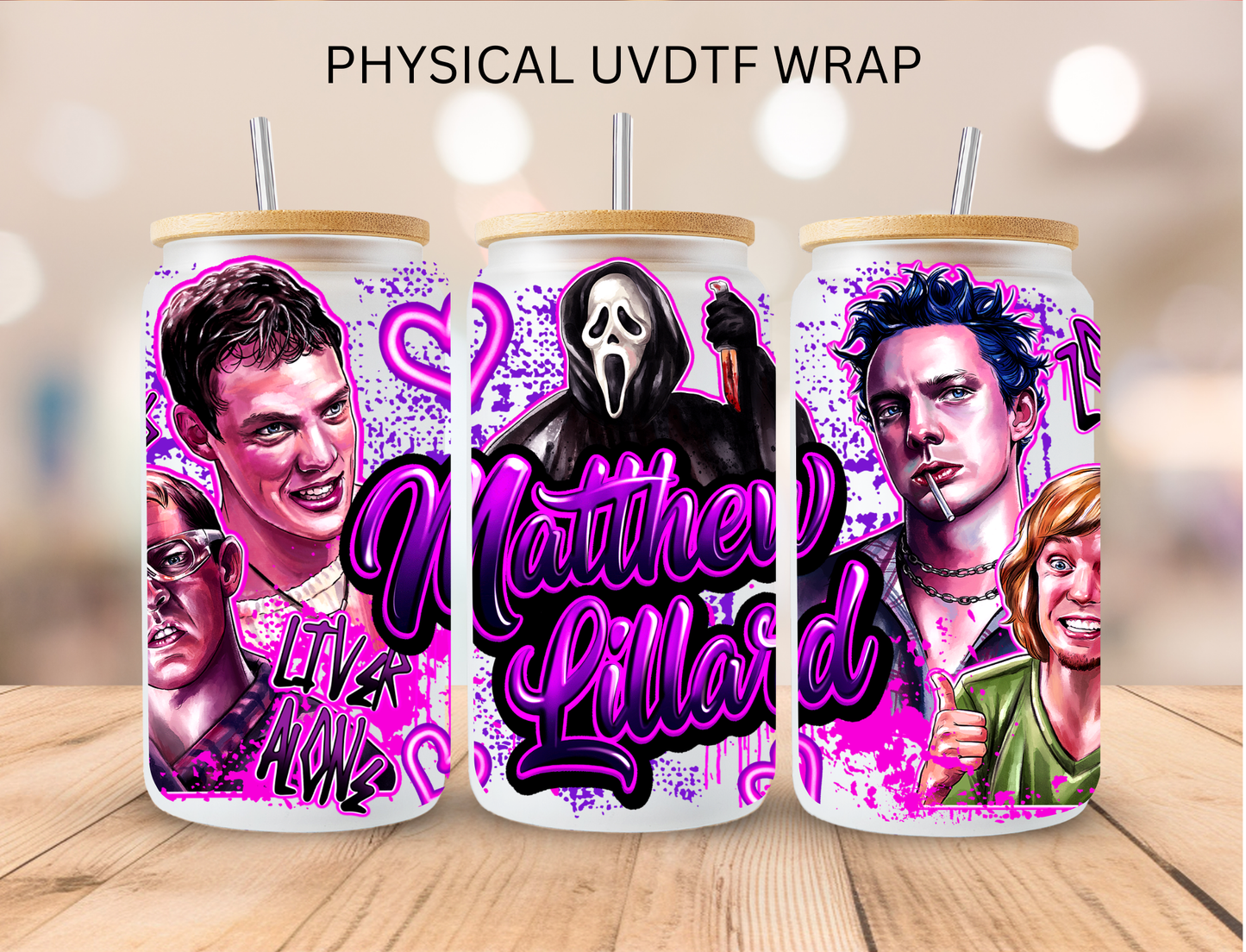 Ghostface Mathew - 16 oz / 20 oz Libby UV DTF