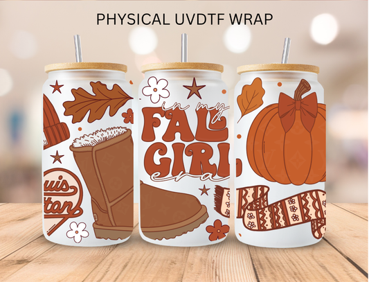 Fall Girl Era LV - 16 oz / 20 oz Libby UV DTF Wrap