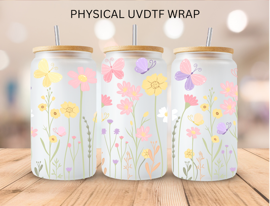 Wildflowers - 16 oz / 20 oz Libby UV DTF Wrap