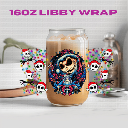 Halloween NBJ Skeleton Jak Collection - 16 oz / 20 oz Libby UV DTF Wrap