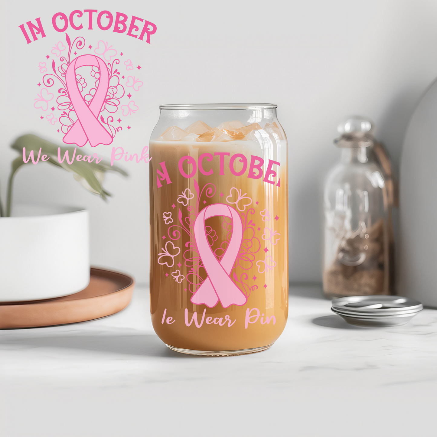 In October Breast Cancer - UVDTF decals