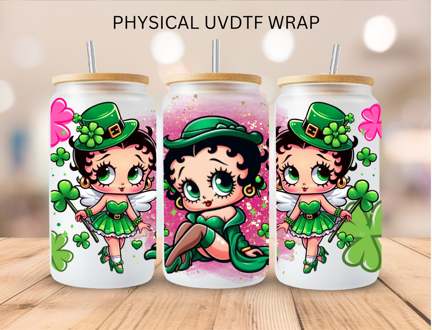 St' Patrick's Boop - 16 oz / 20 oz Libby UV DTF