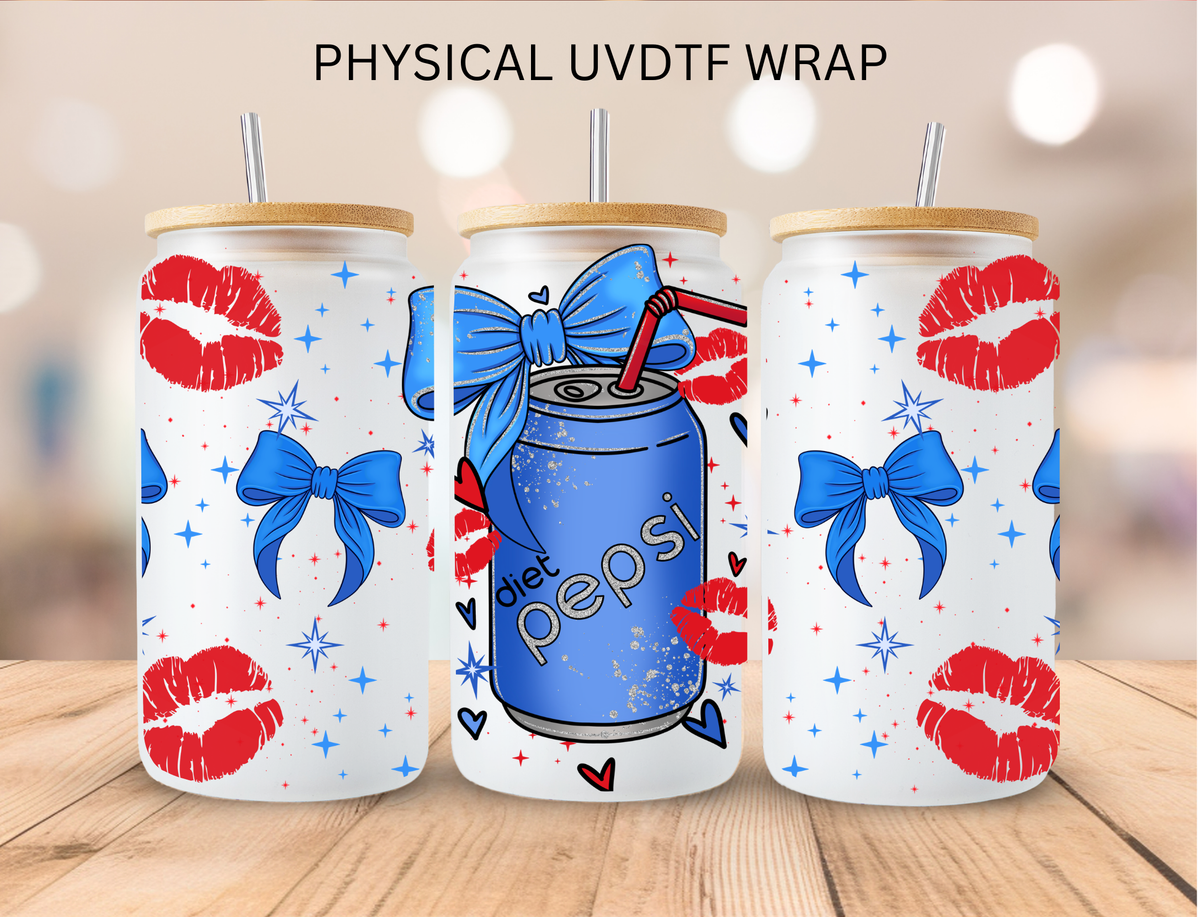 Coquette Soda Pepsi - 16 oz / 20 oz Libby UV DTF
