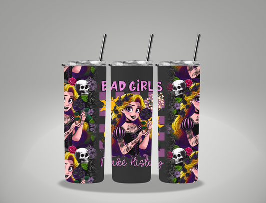 Bad Girls Collection Dark Tower Princess - 20oz Skinny Tumbler Wrap CSTAGE EXCLUSIVE