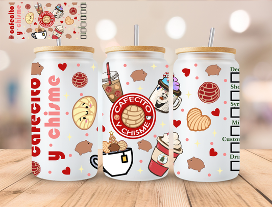 Christmas Chisme - 16 oz / 20 oz Libby UV DTF Wrap