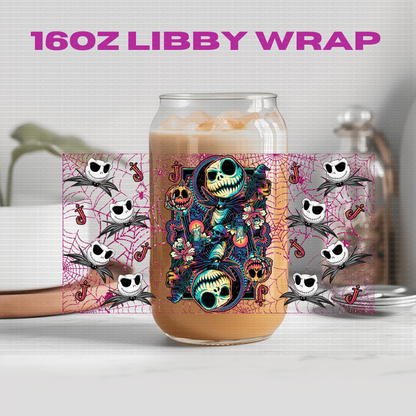 Halloween NBJ Skeleton Jak Collection - 16 oz / 20 oz Libby UV DTF Wrap