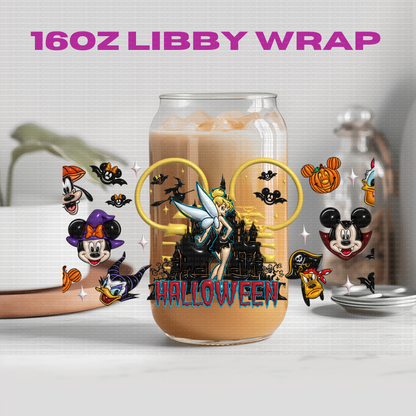 Halloween Princess Bubble Collection - 16 oz / 20 oz Libby UV DTF Wrap