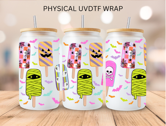 Halloween Popsicles - 16 oz / 20 oz Libby UV DTF Wrap