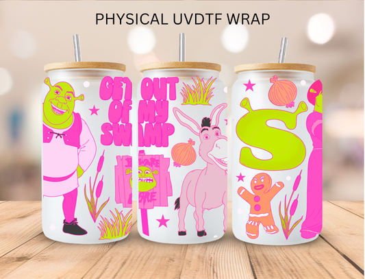 Pink Get Out Of My Swamp- 16 oz / 20 oz Libby UV DTF Wrap
