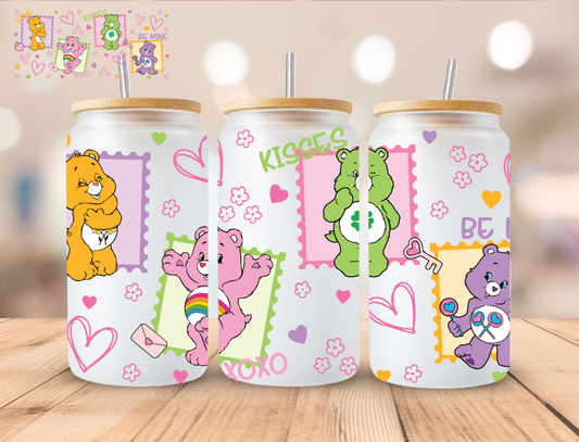 Stamp Bears - 16 oz / 20 oz Libby UV DTF Wrap