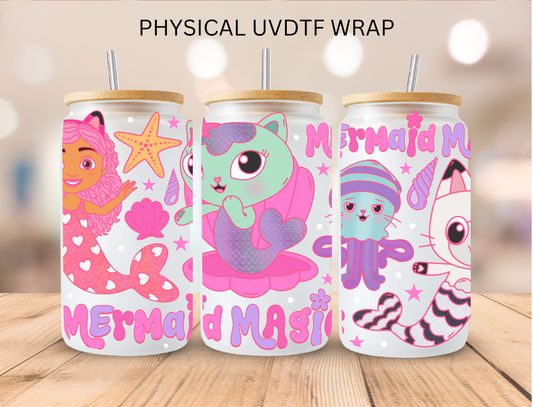 Pastel Super Kittens - 16 oz / 20 oz Libby UV DTF Wrap