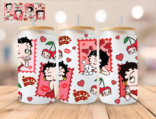 Lover Boop Stamps - 16 oz / 20 oz Libby UV DTF Wrap