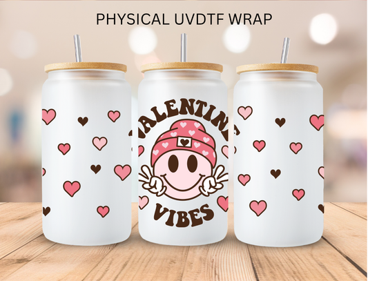 Valentines Checkered Vibes  - 16 oz / 20 oz Libby UV DTF Wrap