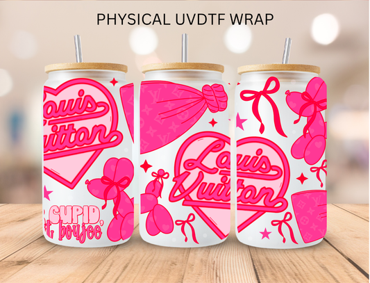 Pink LV Balloon Dog - 16 oz / 20 oz Libby UV DTF Wrap
