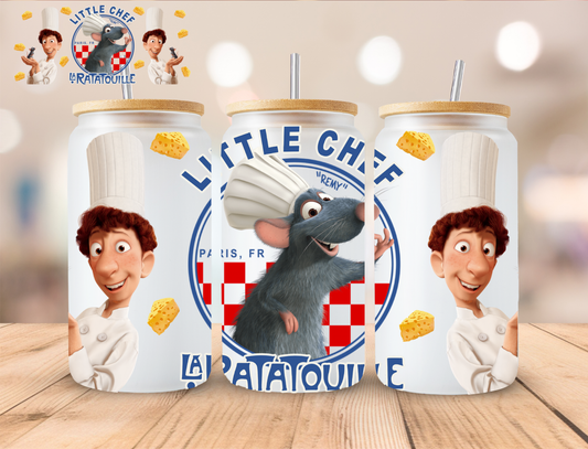 Rat Little Chef - 16 oz / 20 oz Libby UV DTF Wrap