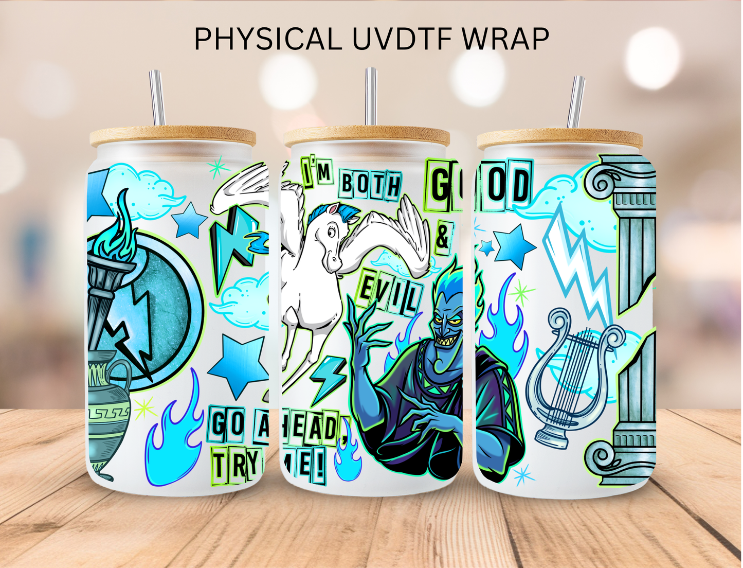 Both Good And Evil - 16 oz / 20 oz Libby UV DTF Wrap