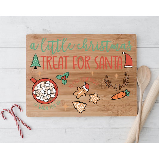 UV DTF Santa Trays Decal Multiple Sizes A Little Christmas Treat For Santa