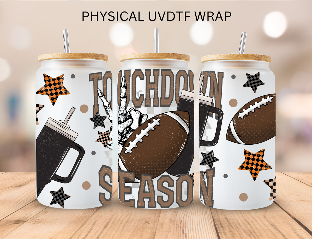 Touchdown Season - 16 oz / 20 oz Libby UV DTF Wrap