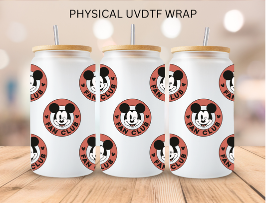 Mouse Fan Club - 16 oz / 20 oz Libby UV DTF Wrap