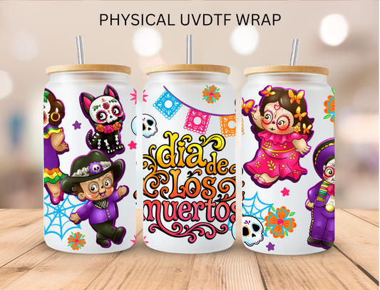 Day of Dead - 16 oz / 20 oz Libby UV DTF Wrap