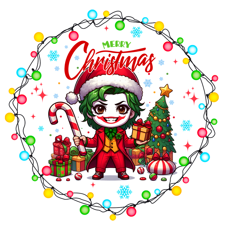 Cartoon Heros Christmas Ornament Bundle 2.8 Inch - Ornament UVDTF Decal