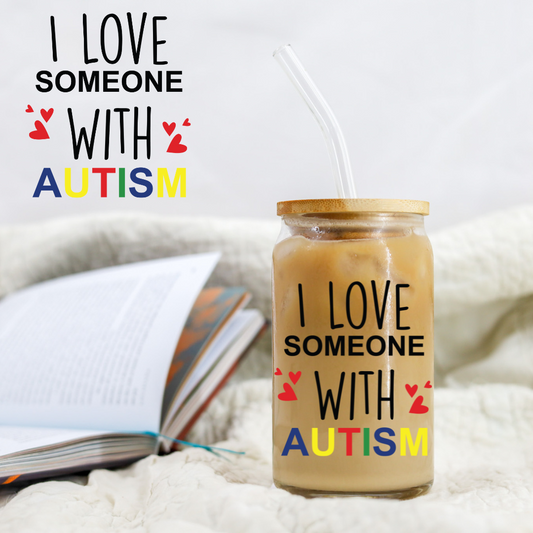 I Love Someone With Autism - UV DTF Libby Decal