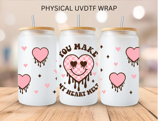 Valentines You Make Hearts - 16 oz / 20 oz Libby UV DTF Wrap