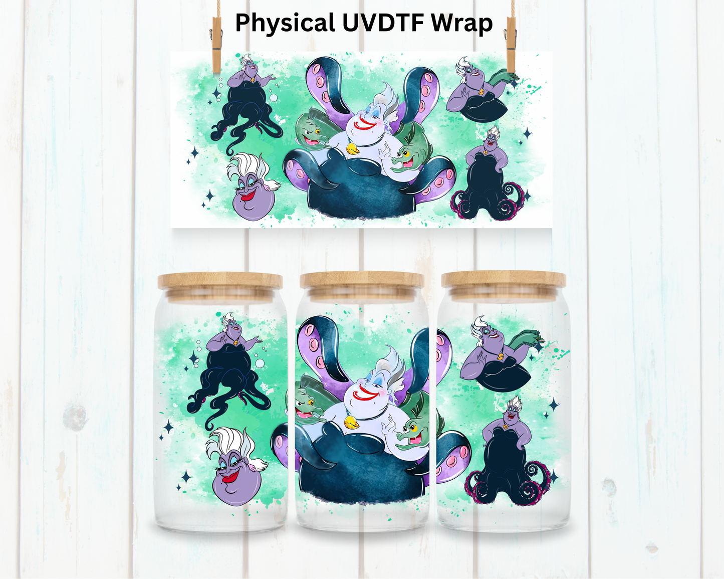 Villain Evil Sea Witch - 16 oz / 20 oz Libby UV DTF
