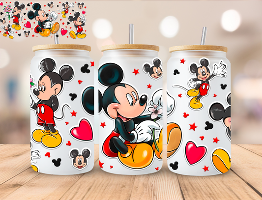 Boy Mouse - 16 oz / 20 oz Libby UV DTF Wrap