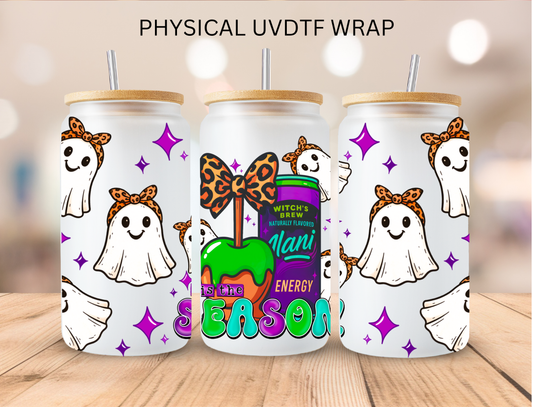 Halloween Ghosts Lani Season - 16 oz / 20 oz Libby UV DTF Wrap