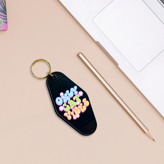 Only Cat Vibes - UVDTF Motel Keychain Set Of 6