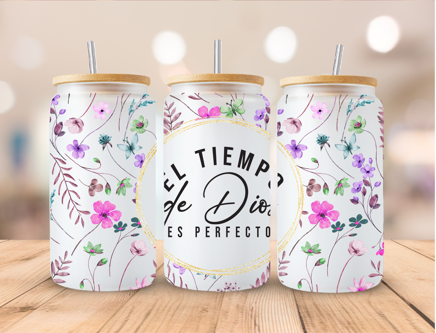 El Tiempo - 16 oz / 20 oz Libby UV DTF Wrap