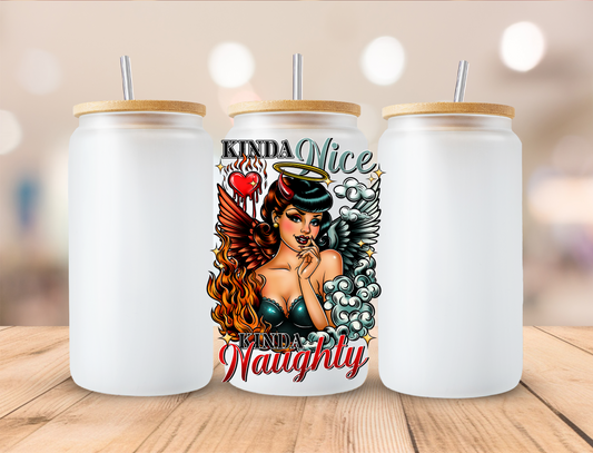 Hispanic Kinda Nice Kinda Naughty - UVDTF Decals EXCLUSIVE DESIGN