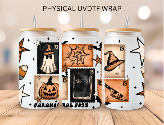 Halloween Paranormal Post - 16 oz / 20 oz Libby UV DTF Wrap
