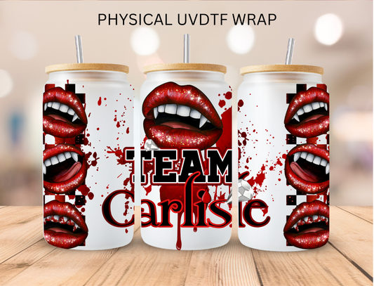 Vampire Team Carlisie - 16 oz / 20 oz Libby UV DTF Wrap