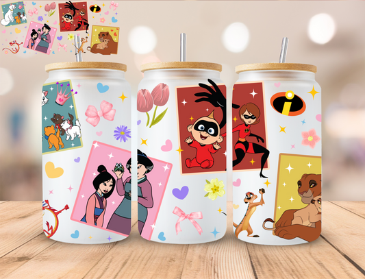 Inspired Character Cards - 16 oz / 20 oz Libby UV DTF Wrap