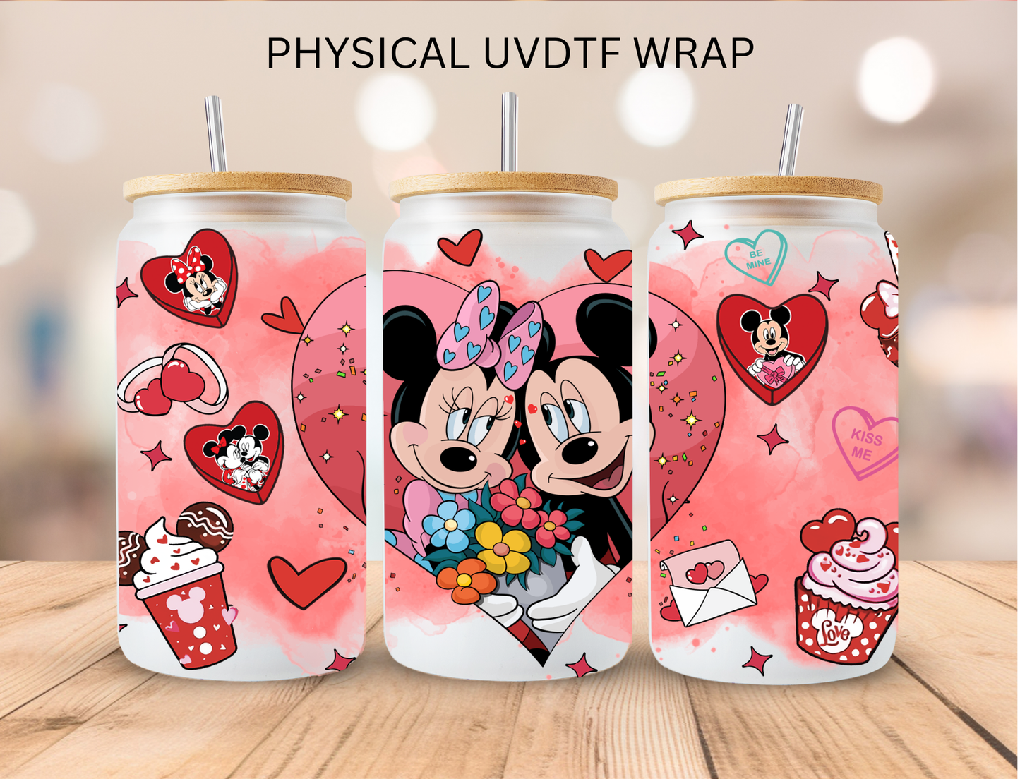 Character Valentines Bundle - 16 oz / 20 oz Libby UV DTF