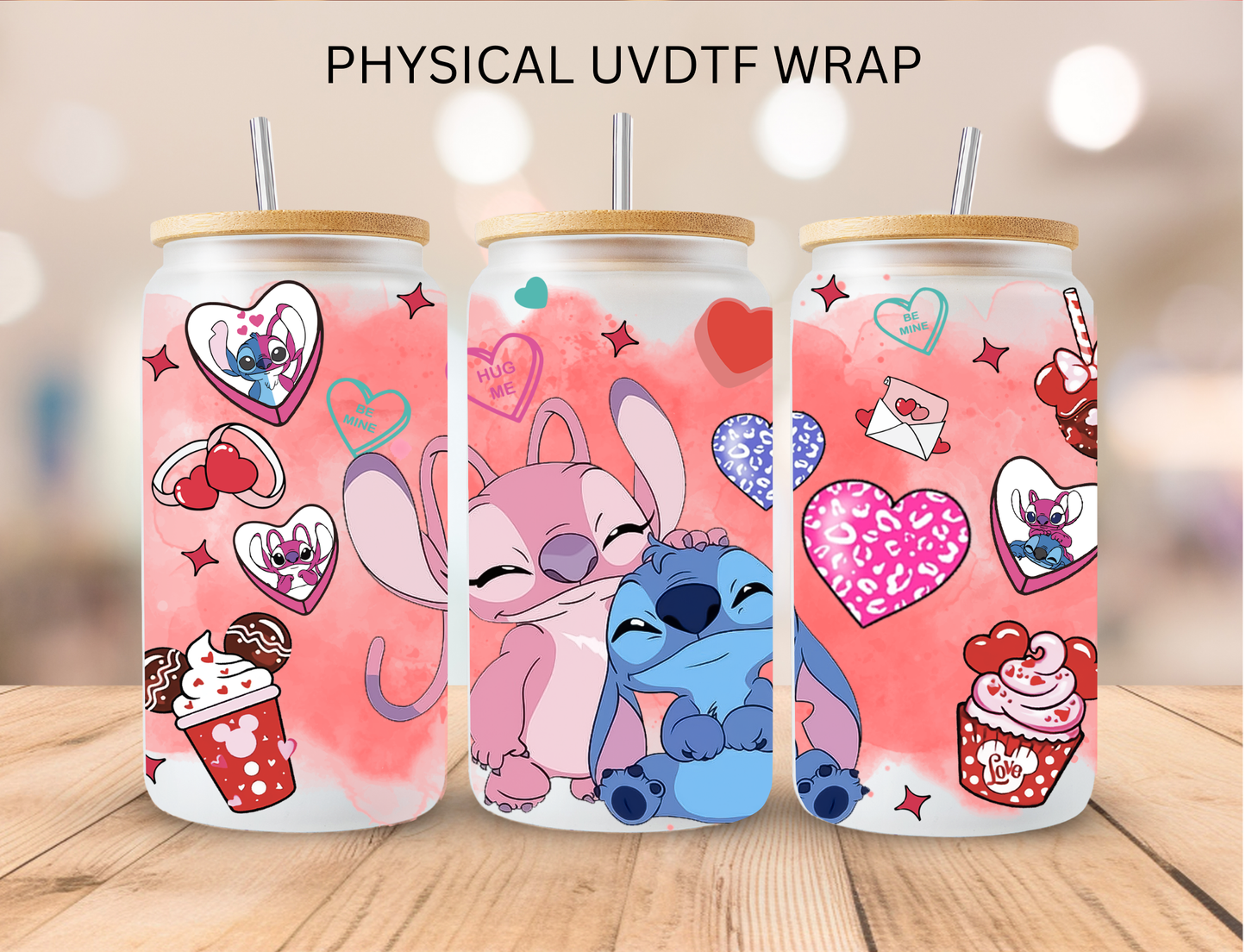 Character Valentines Bundle - 16 oz / 20 oz Libby UV DTF