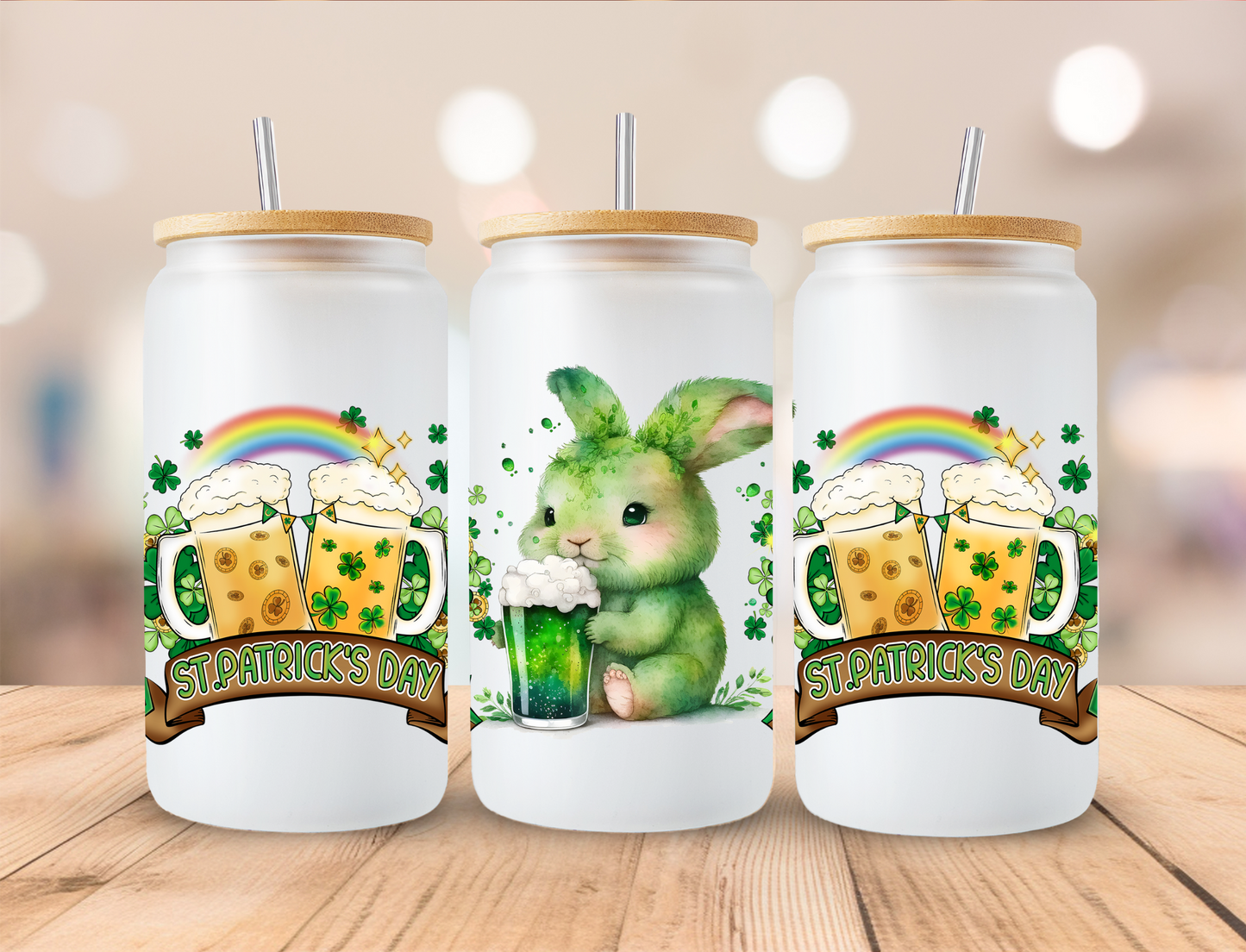 St Patricks Day Animal Collection - Libby UV DTF Wrap EXCLUSIVE DESIGNED